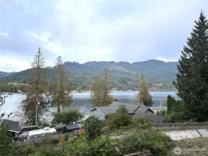 Gorgeous half acre lot sits looking over beautiful Lake Samish