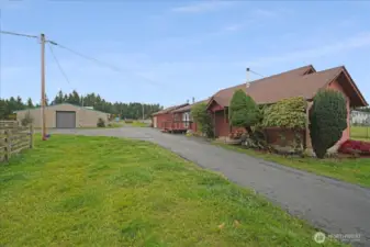 Asphalt driveway, new 4-bed septic system