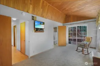 Primary bedroom with Primary bedroom with a slider door to the outside private area