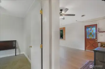 Hall to the two beadrooms and second bath. new flooring and paint