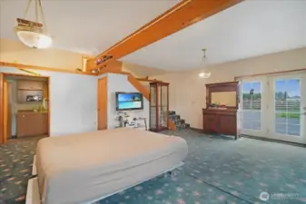 Large rec room with propane heat