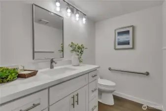 First floor half bath.