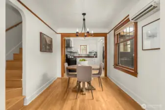 Easy flow for everyday living and entertaining.