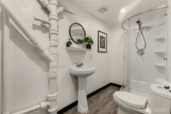 Thoughtful functionality on the lower level.