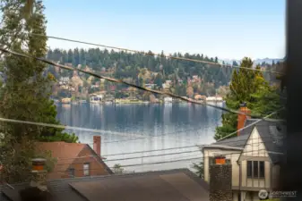 Peakaboo views of the water through out the home