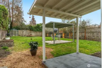 Covered patio for year-round use