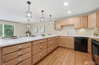 Huge, updated kitchen! Lots of storage.