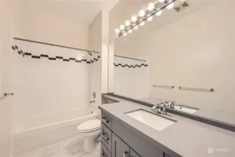 Large Bathroom with Great Lighting