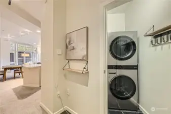 Washer/Dryer in Entry-Way Closet plus additional Storage