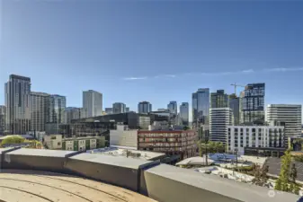 City Views from Rooftop Deck