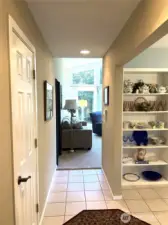 Main entrance has tile flooring that leads to the stunning living room and dining room.