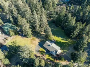 This gives you an aerial view of the house and property. Like a private park.