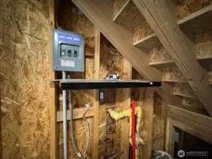 Water and electrical in the garage