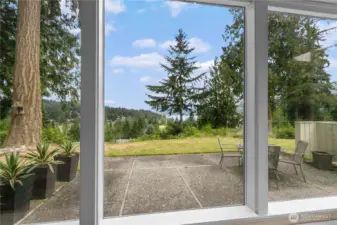 Your lovely patio with a private feel