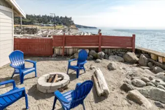 Hang out on your private sandy beach and enjoy evening fires creating family memories.