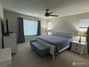 Spacious primary bedroom