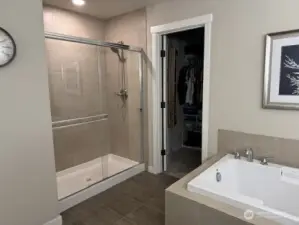 Primary bath with large shower