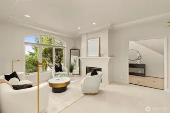 Luxurious living spaces throughout