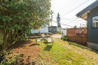 Private side yard escape.