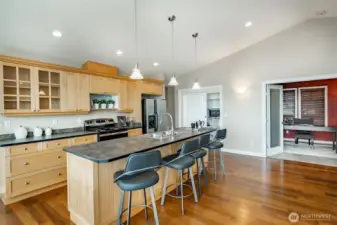 Vaulted ceilings for tons of natural light