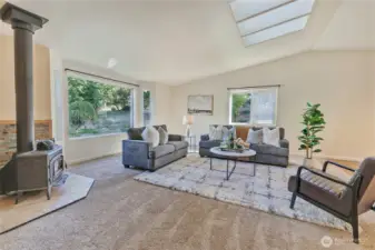 Vaulted Ceilings w/ Plenty of Natural Light