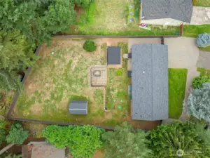 Aerial of lot