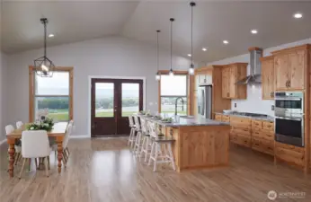 Kitchen & Dining with Views of the Blues