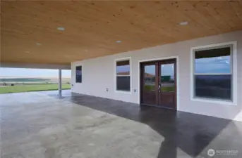 1700 sf covered patio looking NW