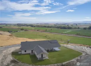 Aerial View from NW of the home