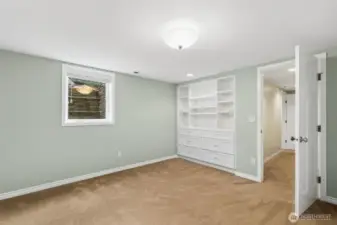 Lower level bedroom.