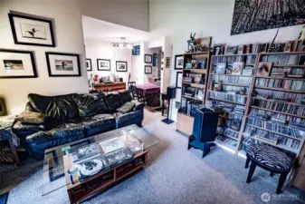 Living area looking at dining. again, items will all be removed.