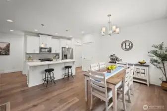 Roomy dining area and kitchen perfect for entertaining