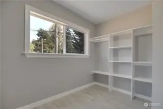 Master bedroom walk-in closet.