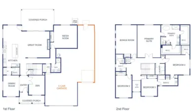 This is a general representation of floor plan and may vary from actual home constructed. Features in photos, upgrades, elevation, materials, dimensions and layout all subject to change without notice.