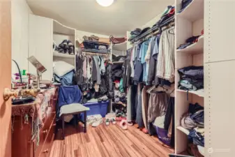 Primary Closet with built-ins