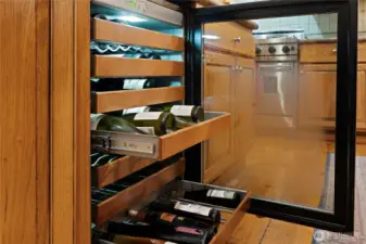 Wine Fridge in Kitchen Island
