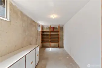 Additional room on the lower level.