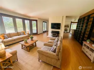 virtually staged living room