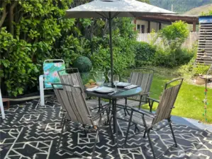Enjoy your meals on the patio