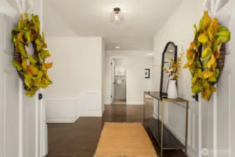 Entry - hardwoods throughout the main living areas