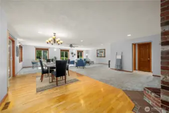 The open floor plan is perfect for entertaining