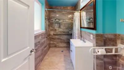 Primary bathroom.