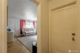Bedroom #1 door on Main