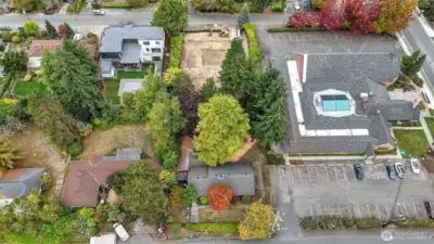 New home under construction to the west of property