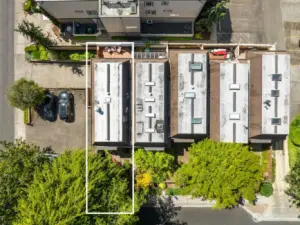 End unit conveniently located next to the Owner's additional uncovered Parking Lot