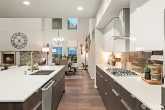 Chefs Kitchen and Space for Entertaining