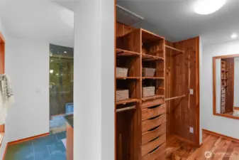 Primary access to closet.