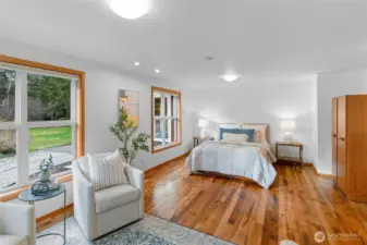 Generous second primary suite.  Was 2 bedrooms combined, able to convert back.  On 3 bedroom septic.