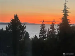 Enjoy spectacular sunsets over Puget Sound.