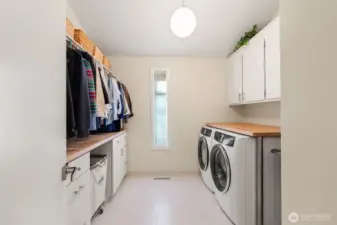 Main floor laundry.